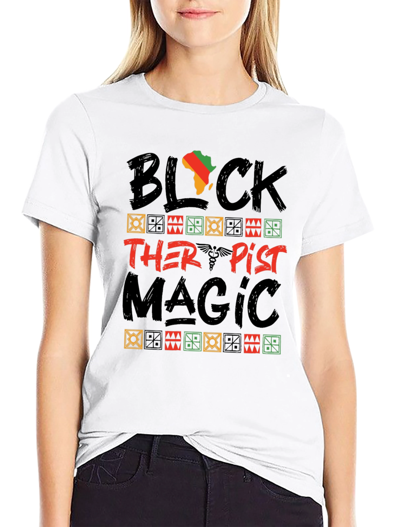 Black Therapist Magic Graphic T-Shirt