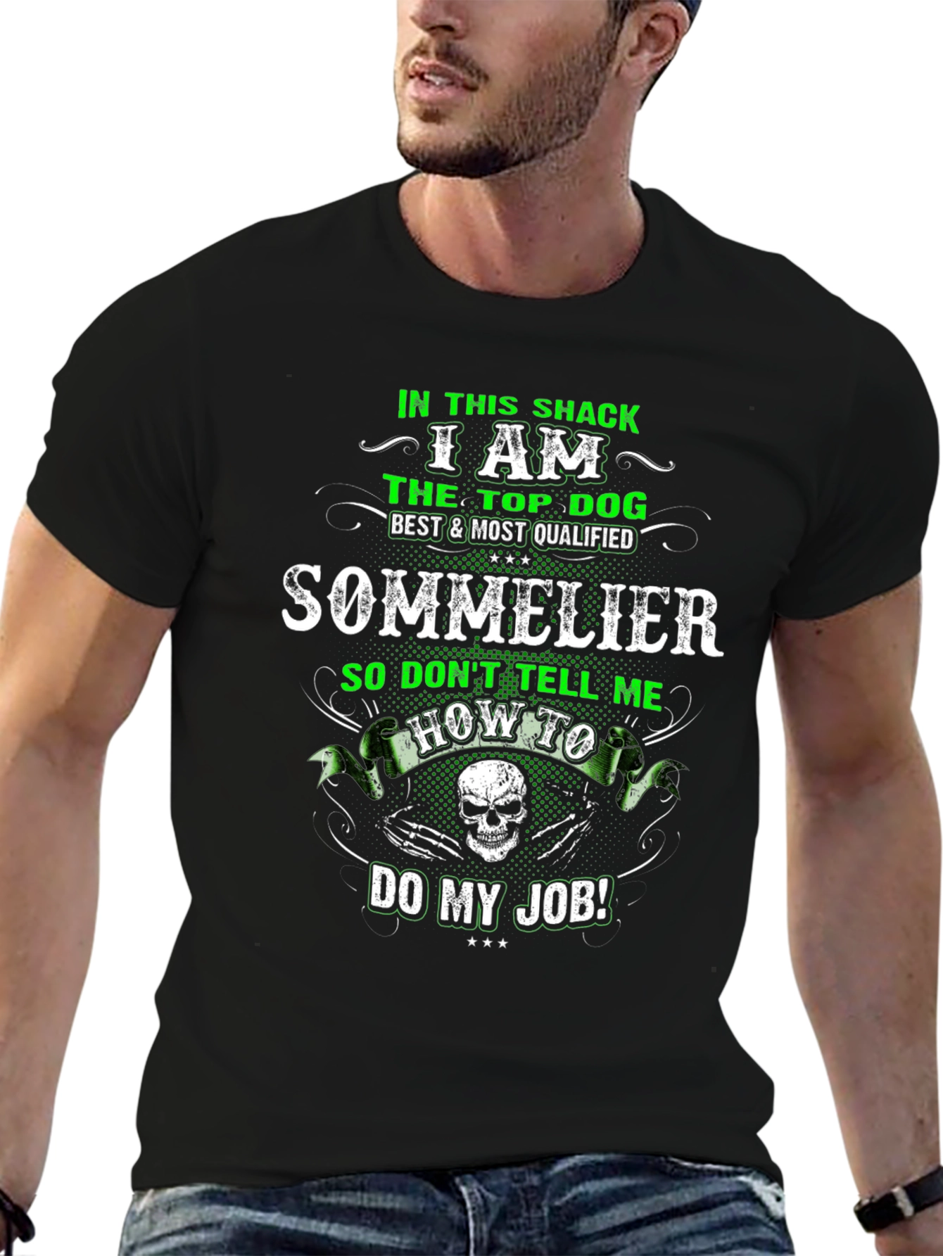 Sommelier Top Dog Graphic T-Shirt