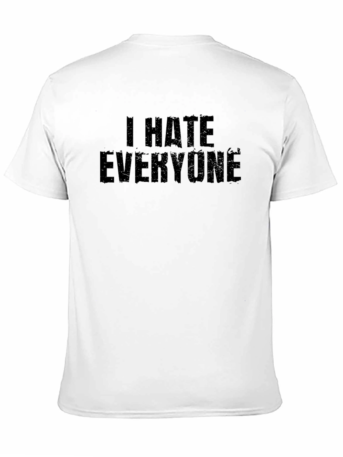 I HATE EVERYONE Graphic Tee - Black Cotton Blend