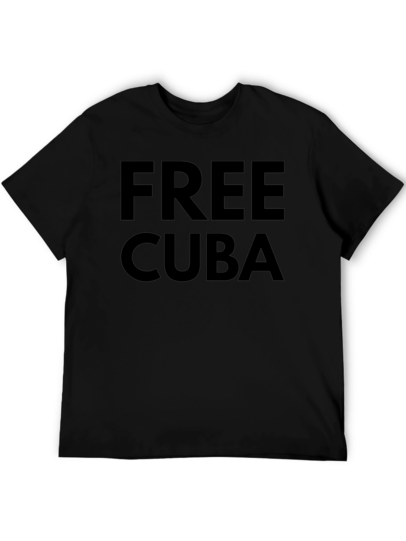 Free Cuba Graphic T-Shirt - Black