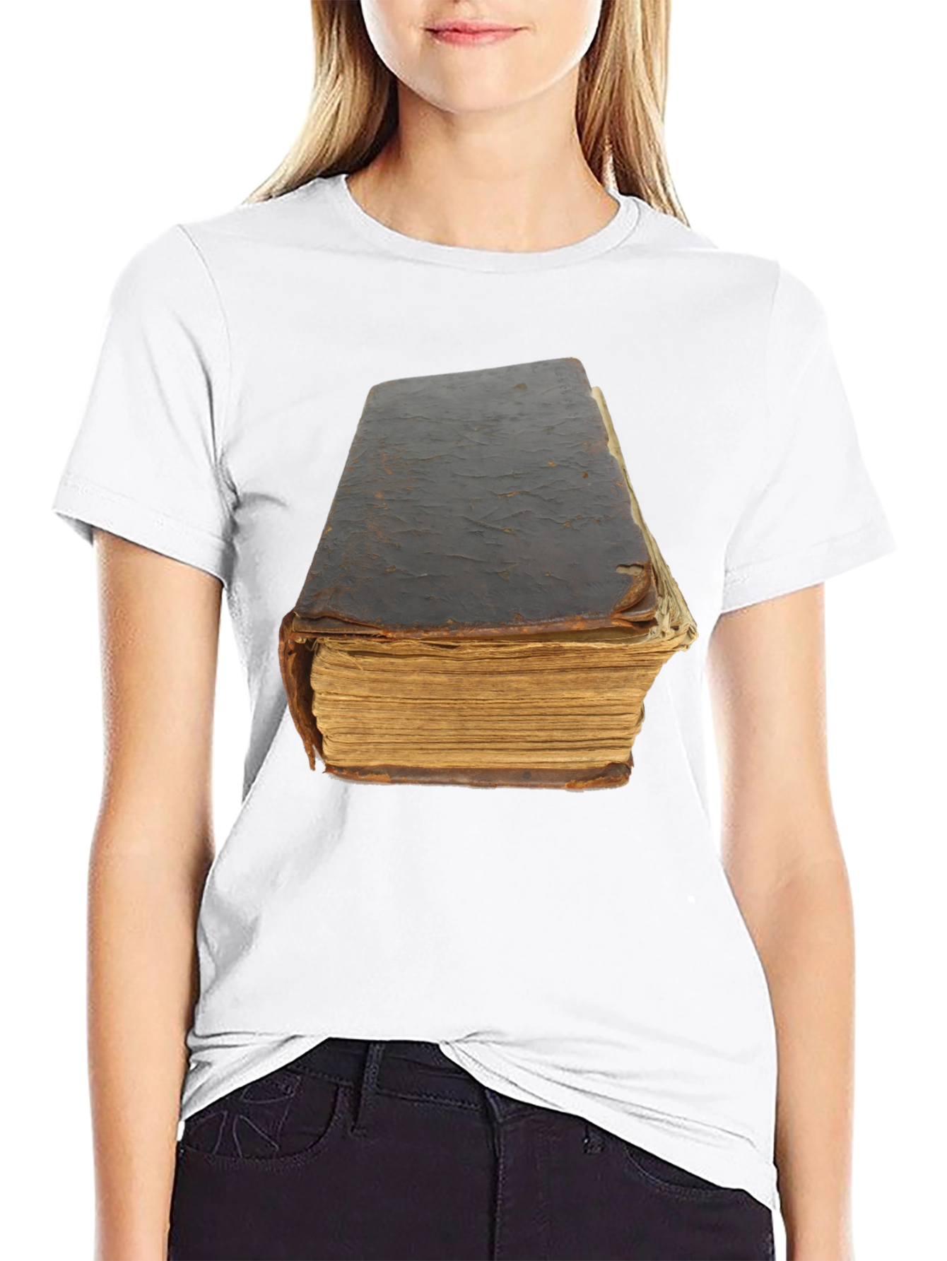 Antique Book T-Shirt - Literary Novelty Tee