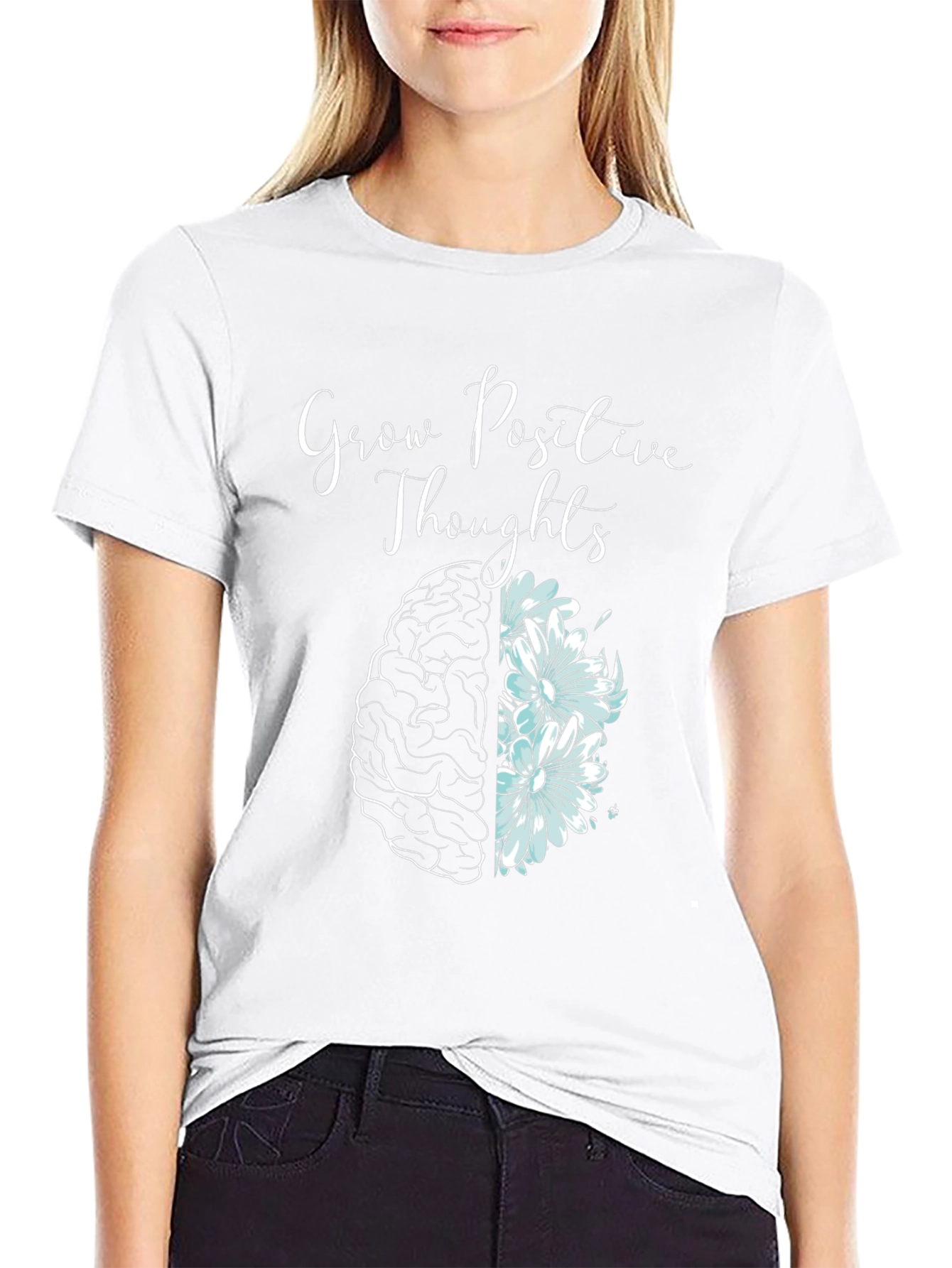 Grow Positive Thoughts Graphic T-Shirt