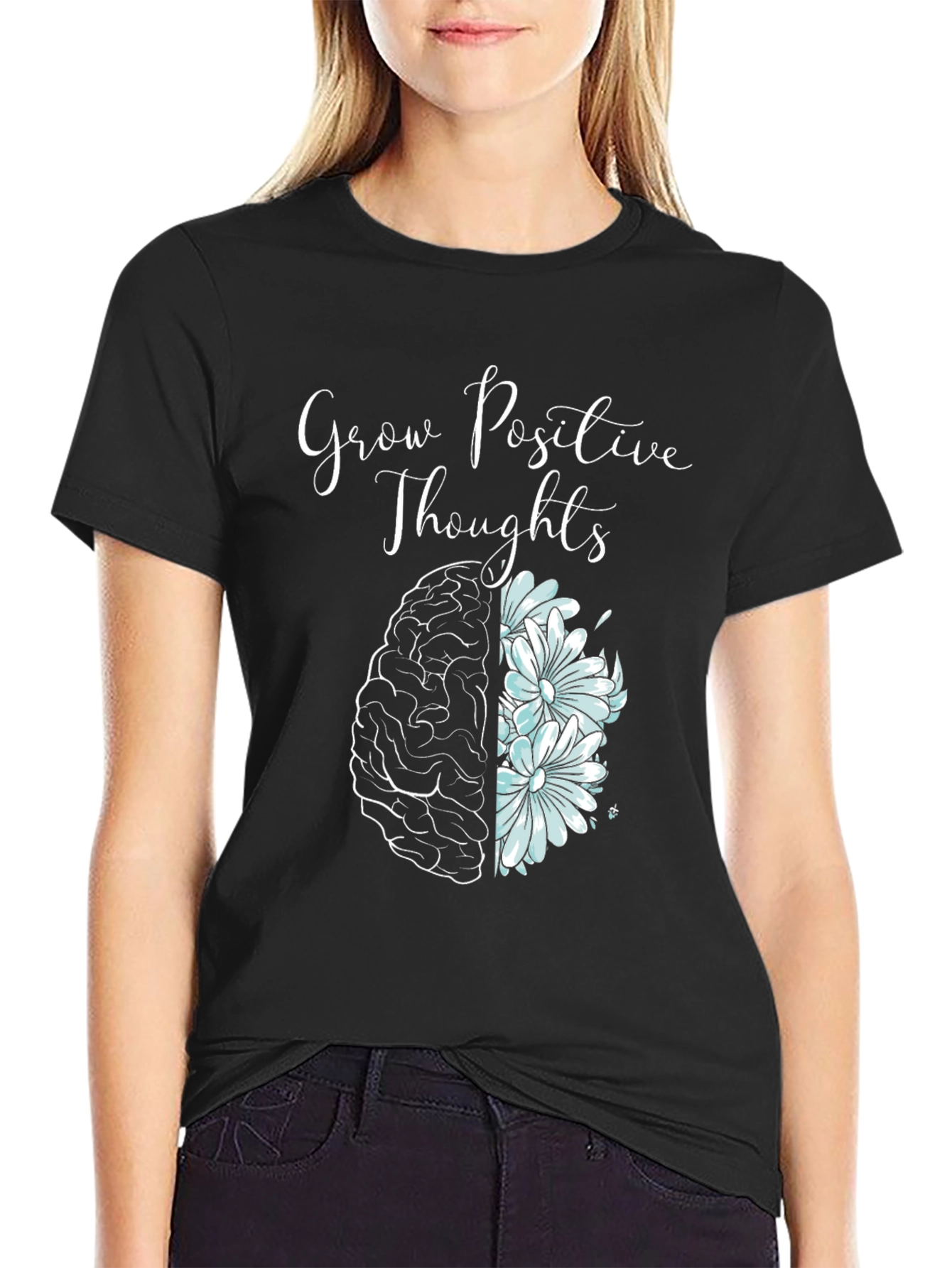 Grow Positive Thoughts Graphic T-Shirt