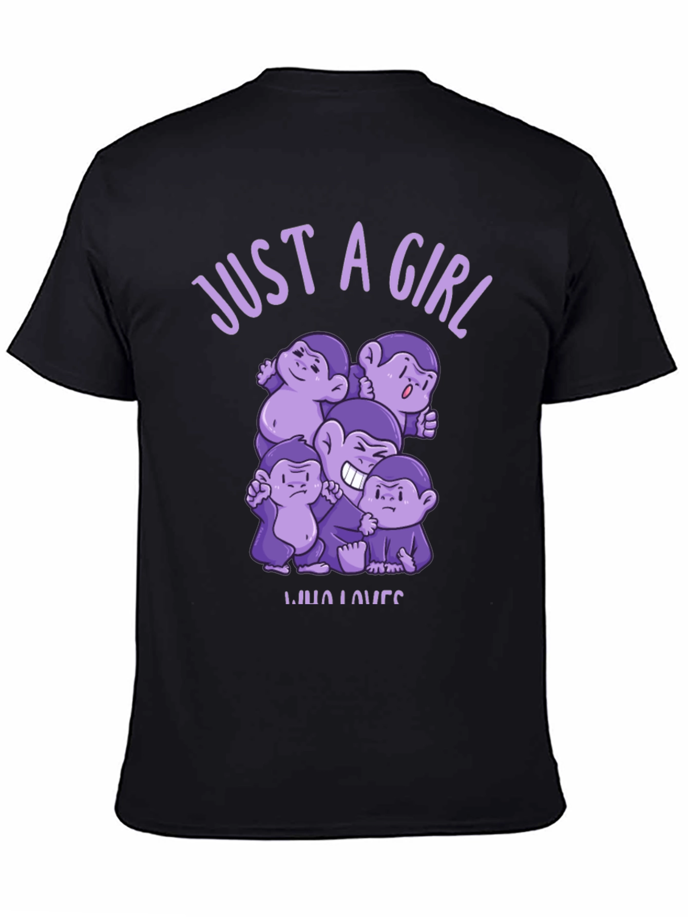 Just A Girl Who Loves Monkeys T-Shirt