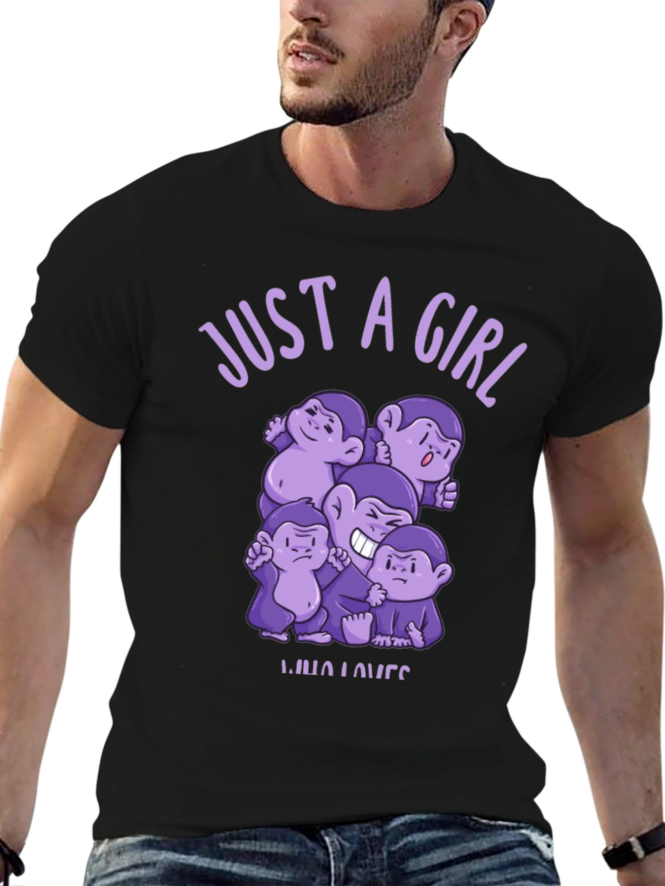 Just A Girl Who Loves Monkeys T-Shirt