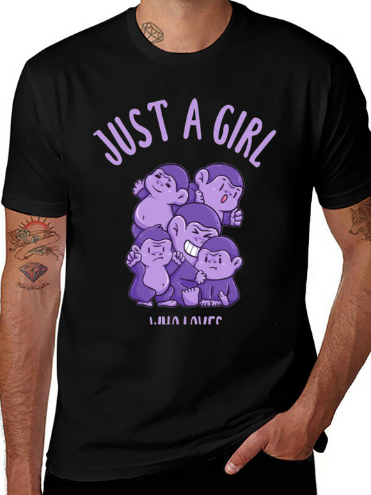 Just A Girl Who Loves Monkeys T-Shirt