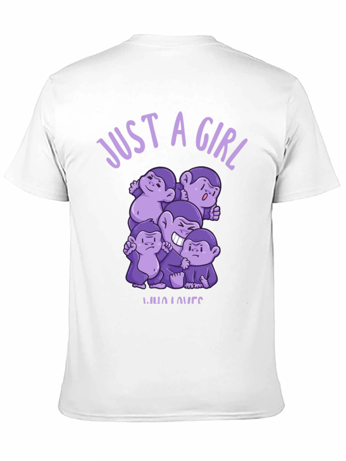 Just A Girl Who Loves Monkeys T-Shirt