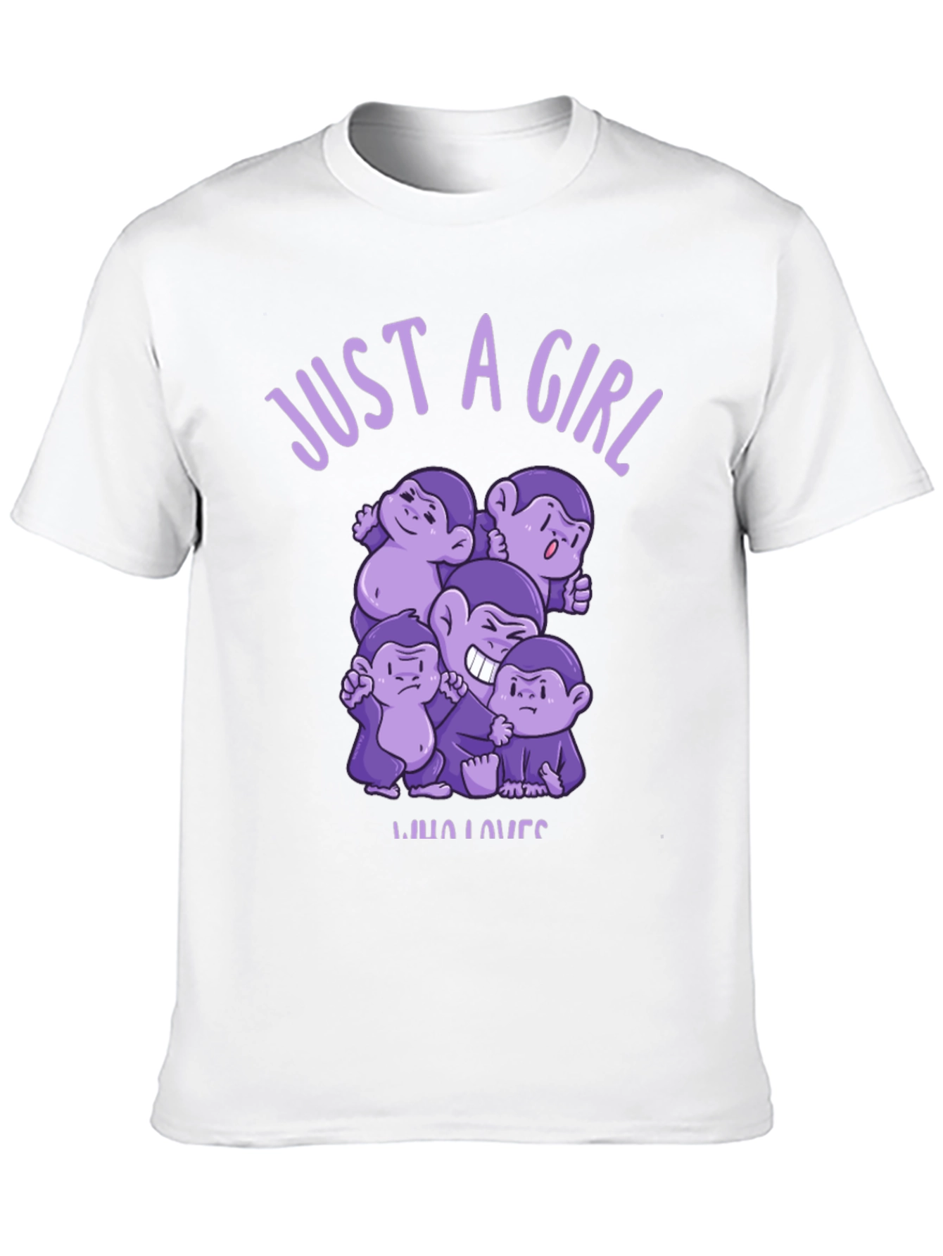 Just A Girl Who Loves Monkeys T-Shirt