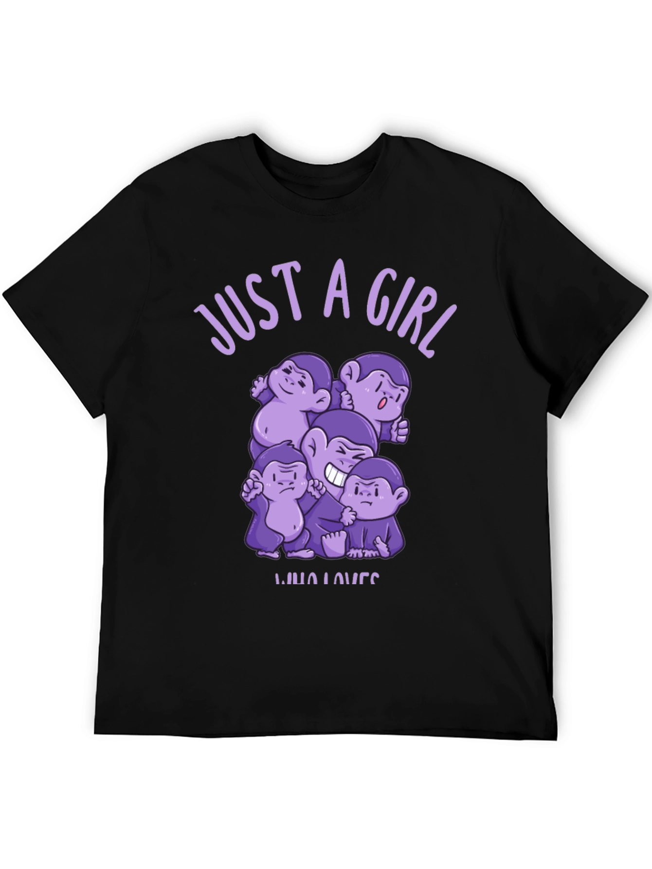 Just A Girl Who Loves Monkeys T-Shirt