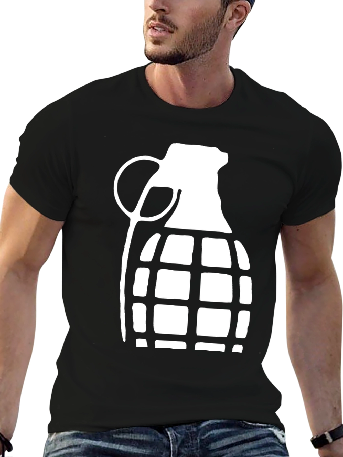 Grenade Graphic T-Shirt - Cool Casual Tee