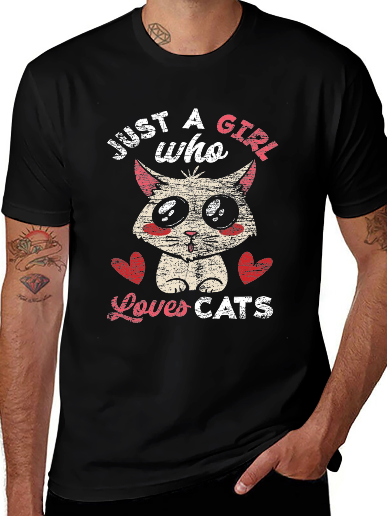 Just a Girl Who Loves Cats T-Shirt