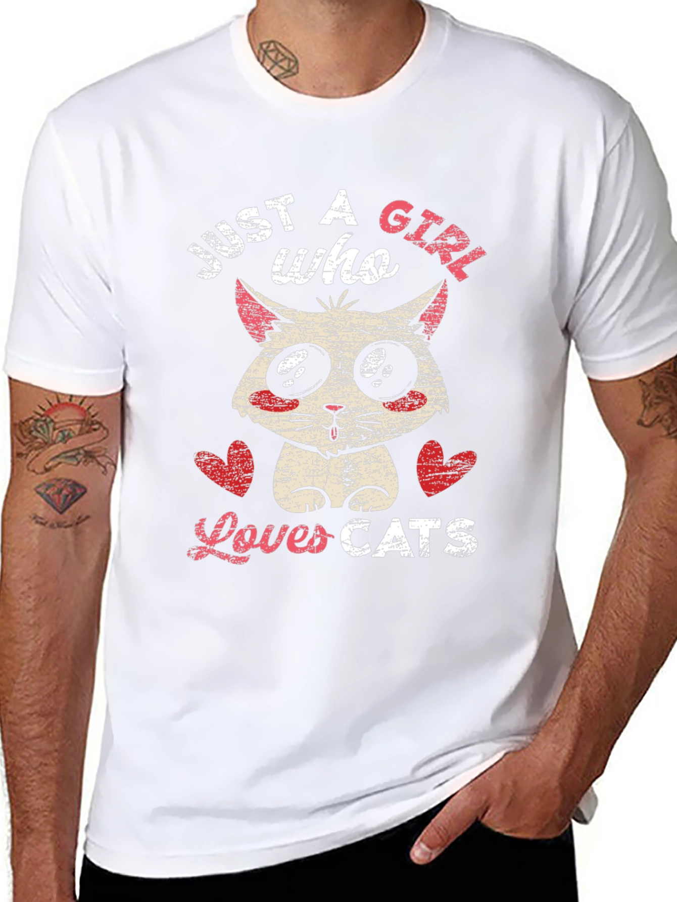 Just a Girl Who Loves Cats T-Shirt