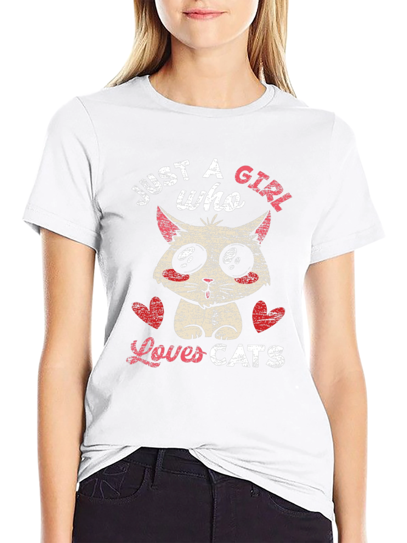 Just a Girl Who Loves Cats T-Shirt