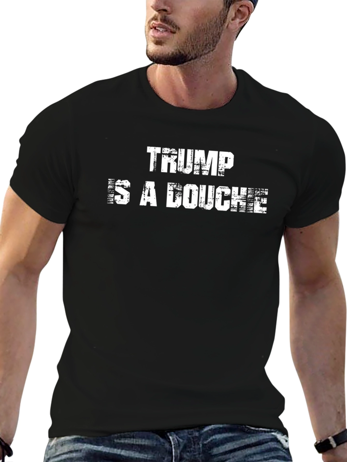 Trump is a Douche T-Shirt - Black
