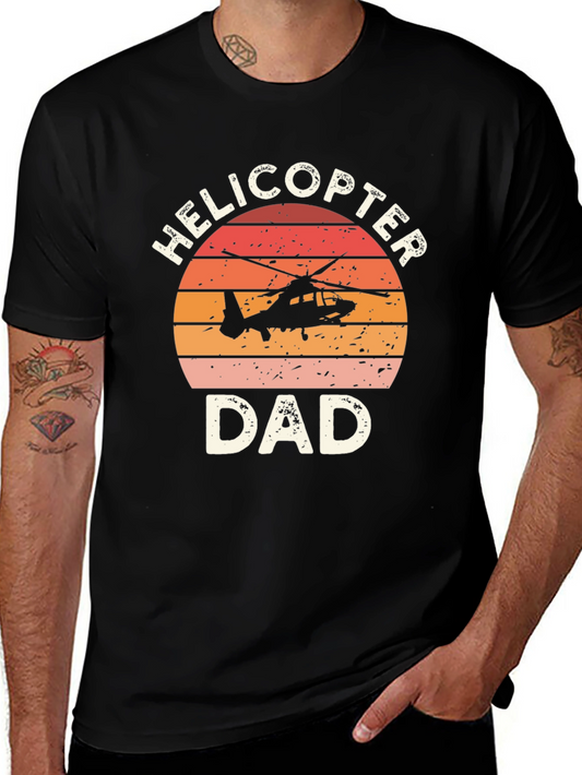Helicopter Dad T-Shirt - Vintage Style Fathers Day Gift