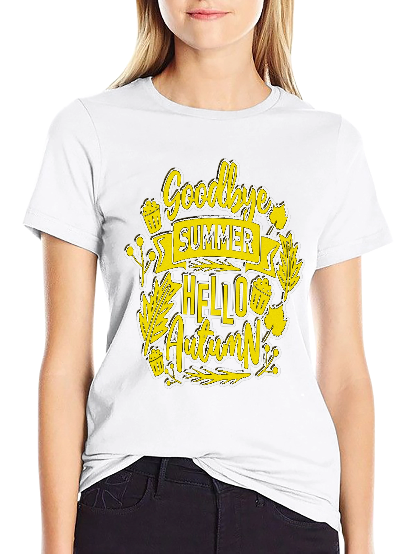 Goodbye Summer Hello Autumn Graphic Tee