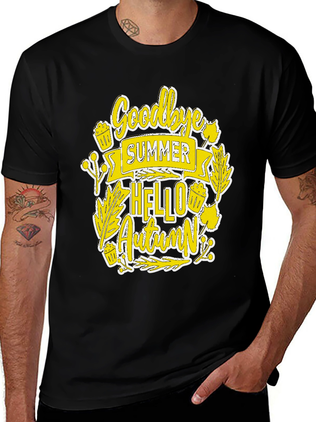 Goodbye Summer Hello Autumn Graphic Tee