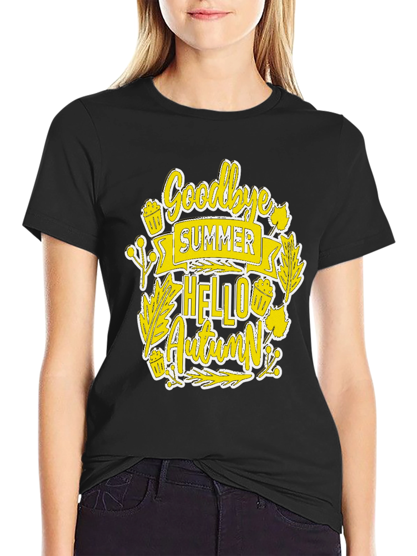 Goodbye Summer Hello Autumn Graphic Tee