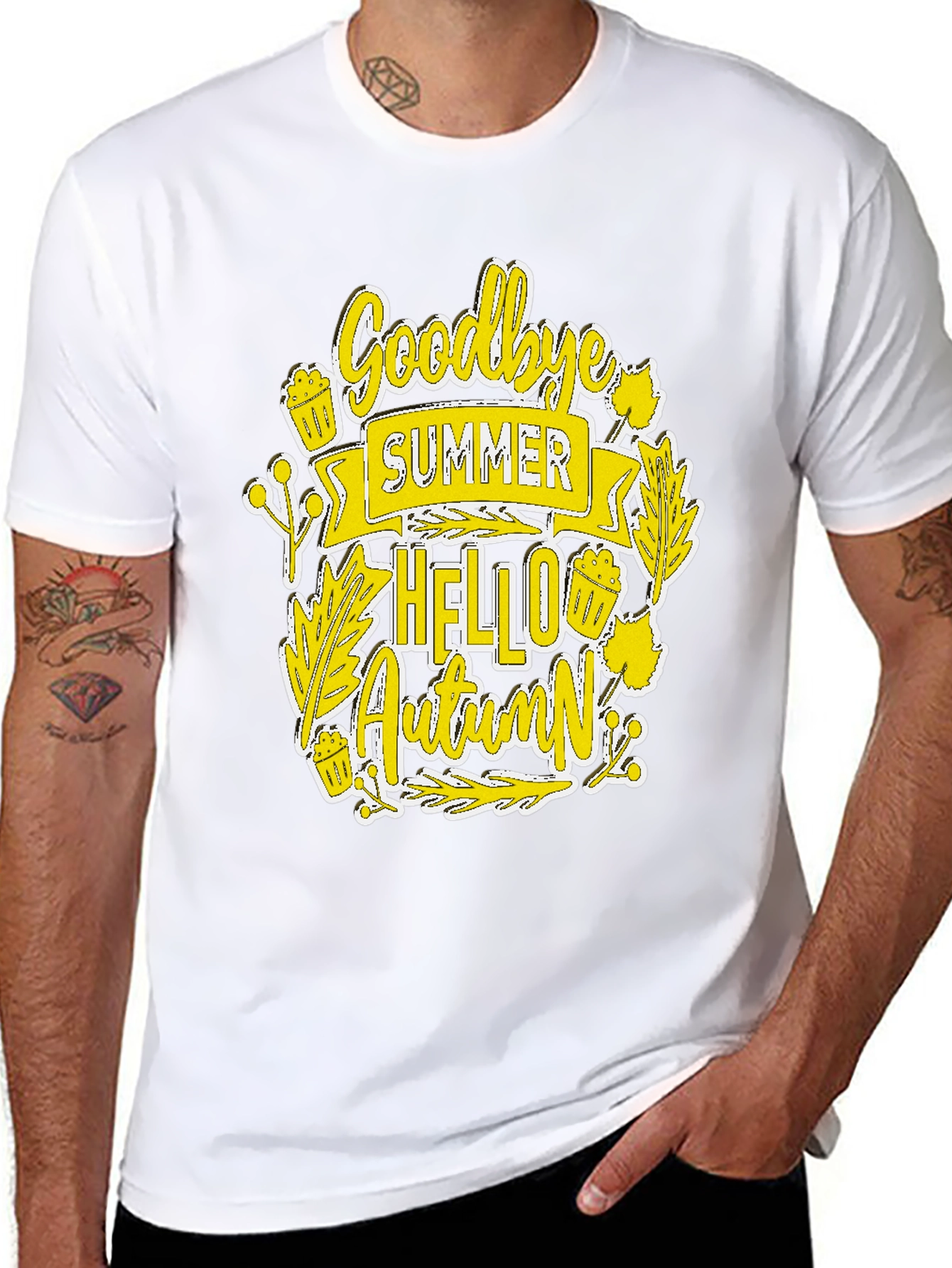 Goodbye Summer Hello Autumn Graphic Tee