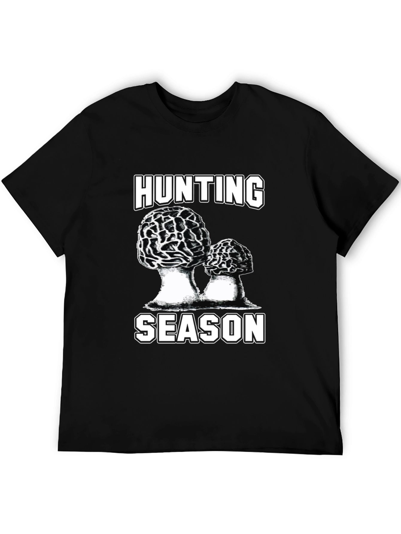Hunting Season Morel Mushroom Graphic T-Shirt