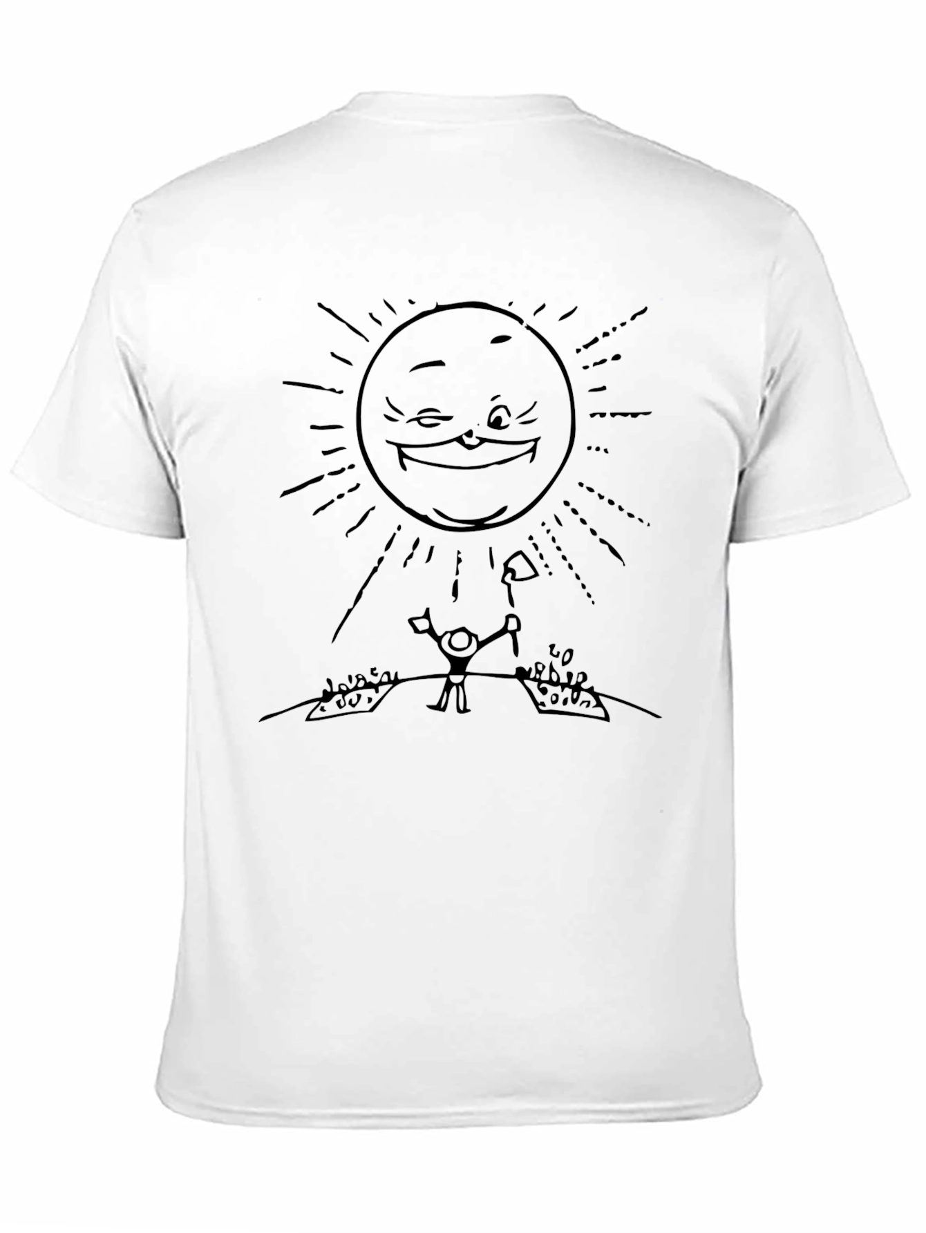Funny Sun Gardener Black T-Shirt