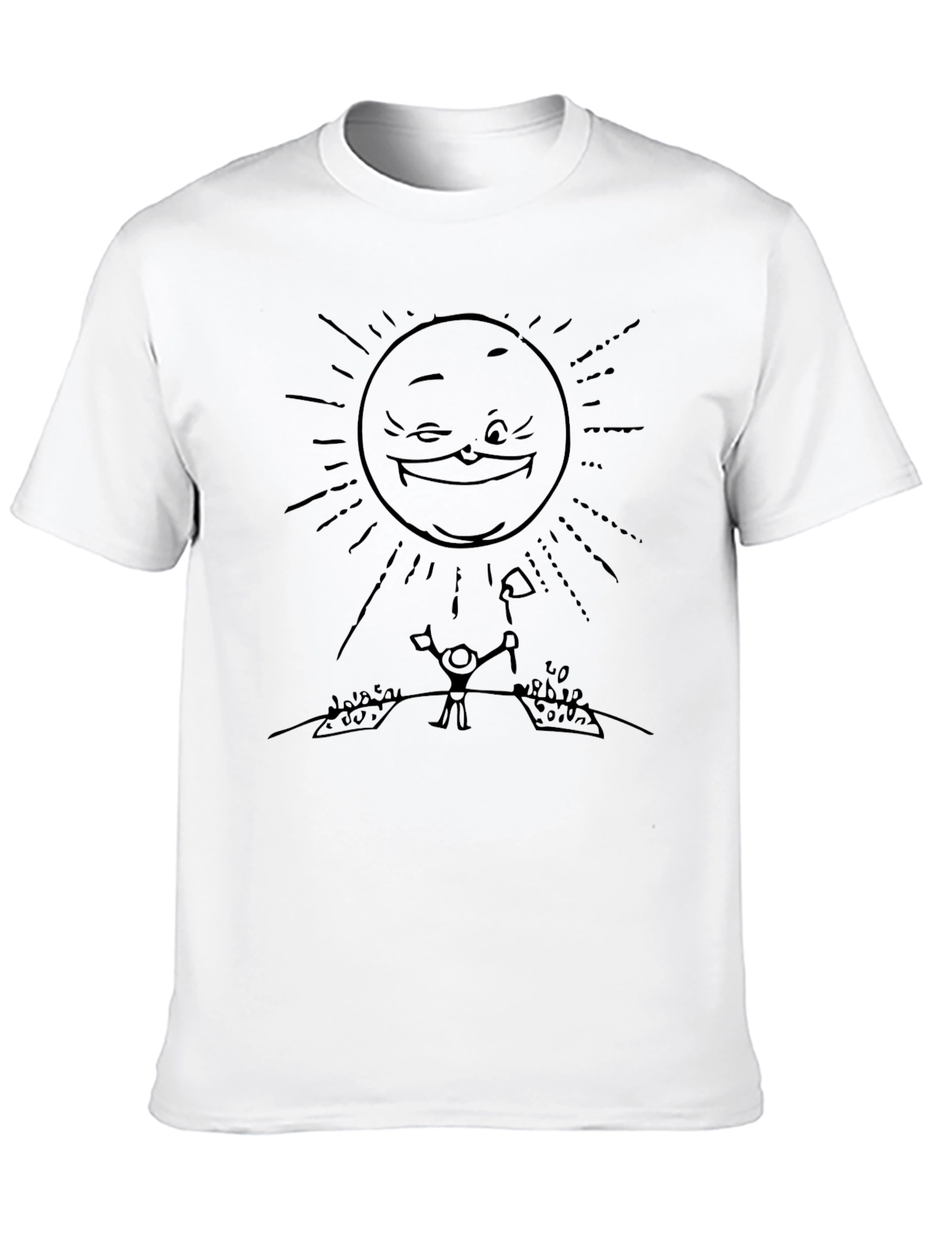 Funny Sun Gardener Black T-Shirt