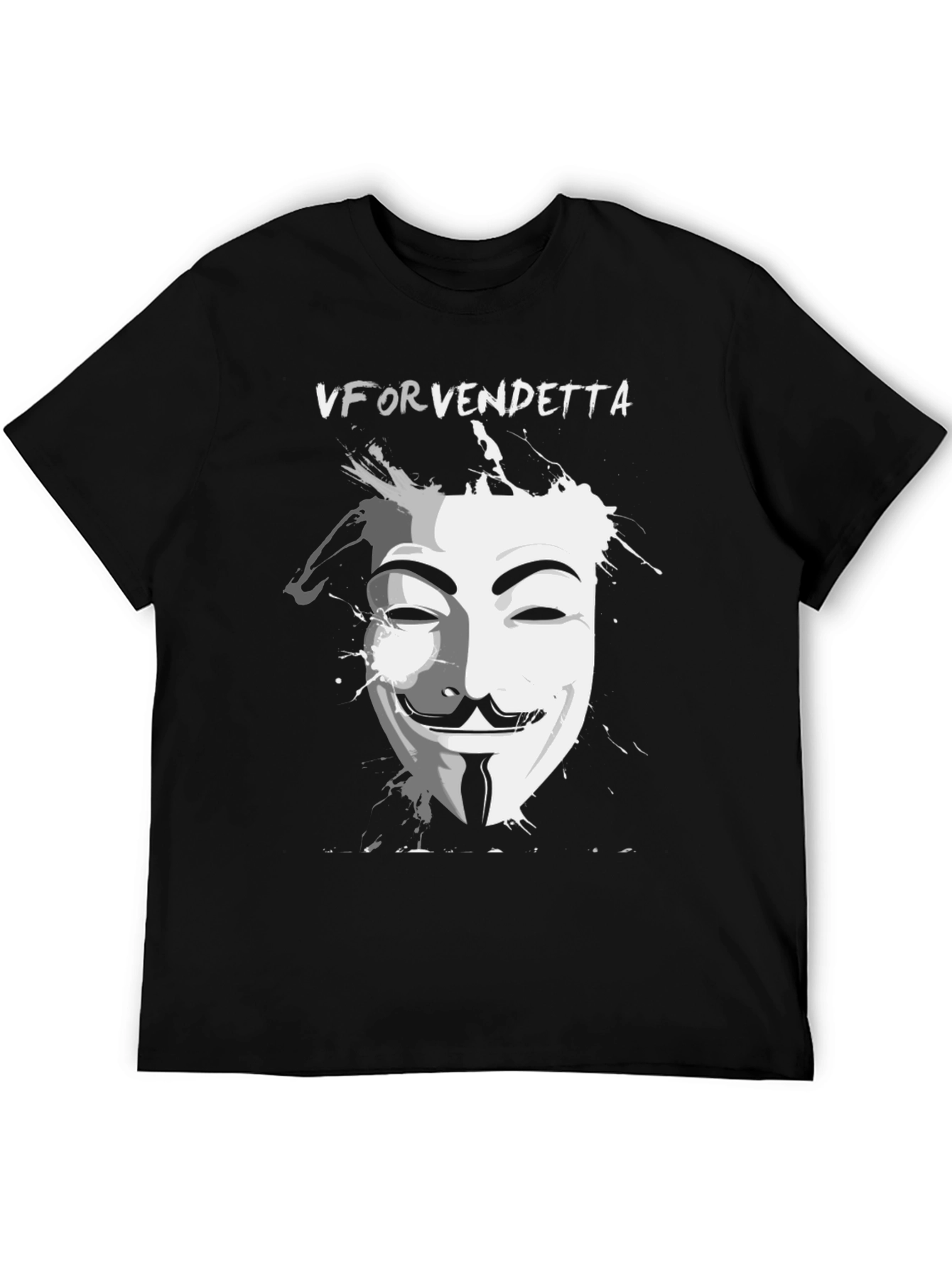 V for Vendetta Graphic Tee - Black
