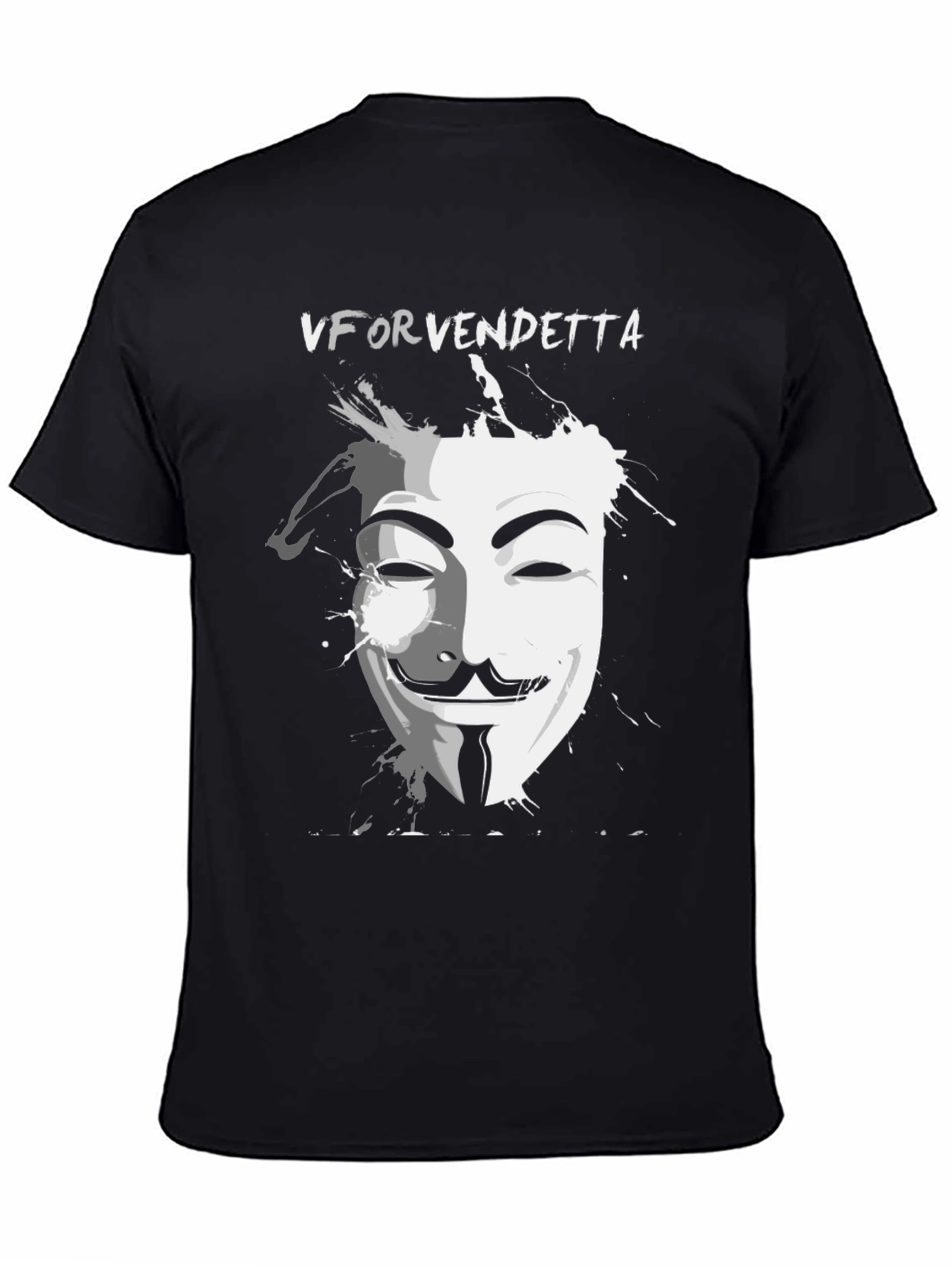 V for Vendetta Graphic Tee - Black