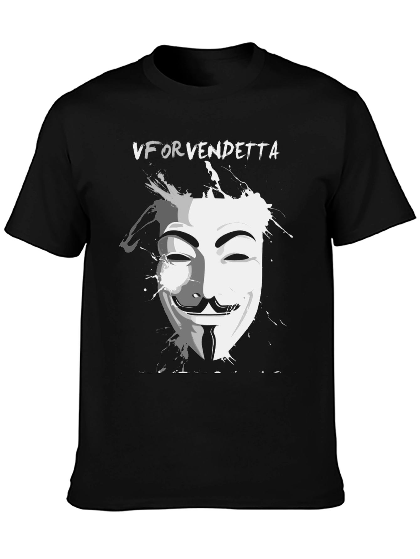 V for Vendetta Graphic Tee - Black