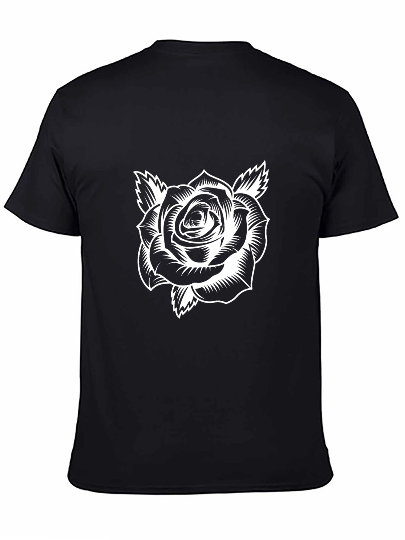 Black Rose Graphic Tee - Stylish Comfort