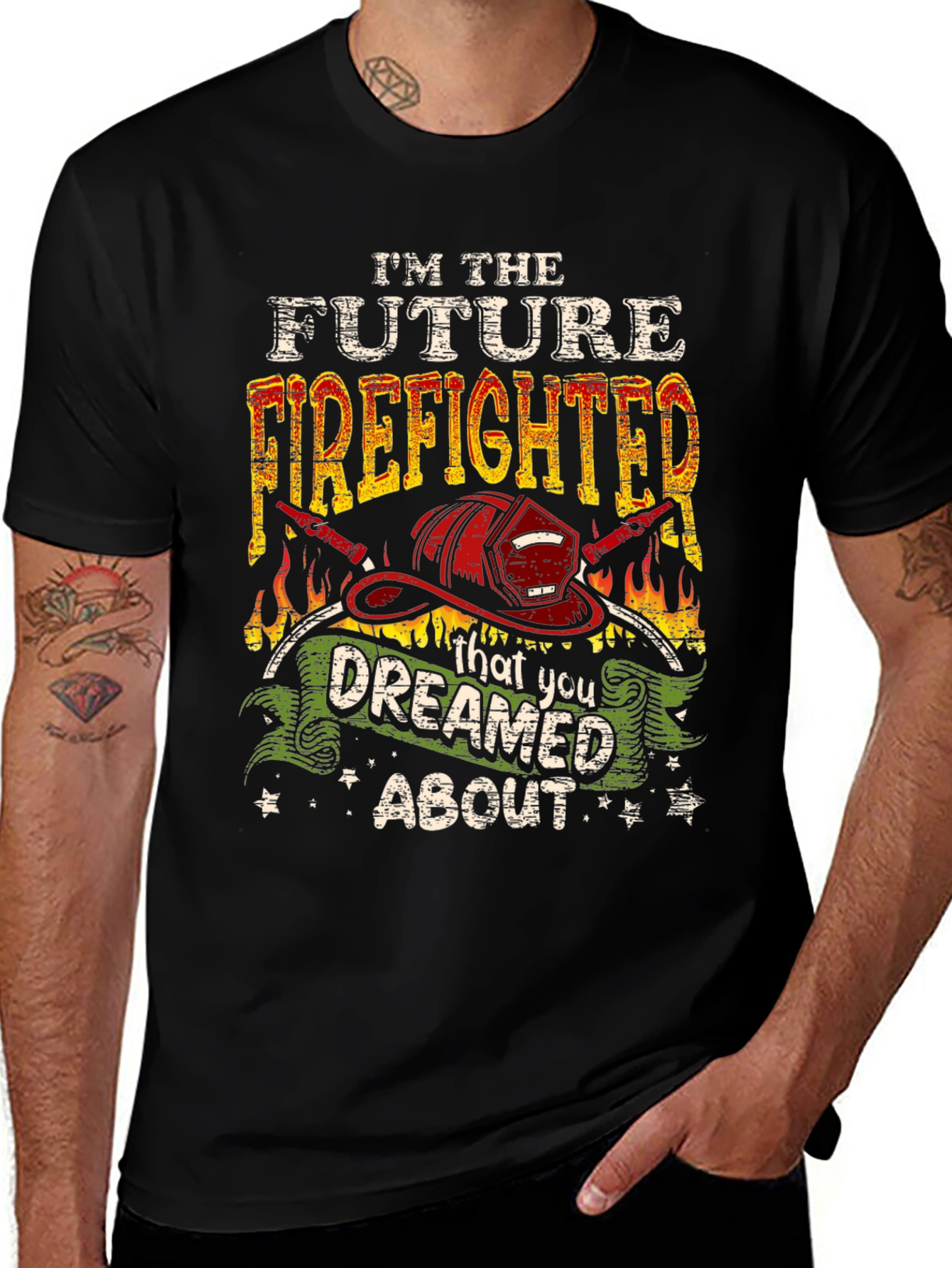 Future Firefighter T-Shirt: Dreamed About Graphic Tee