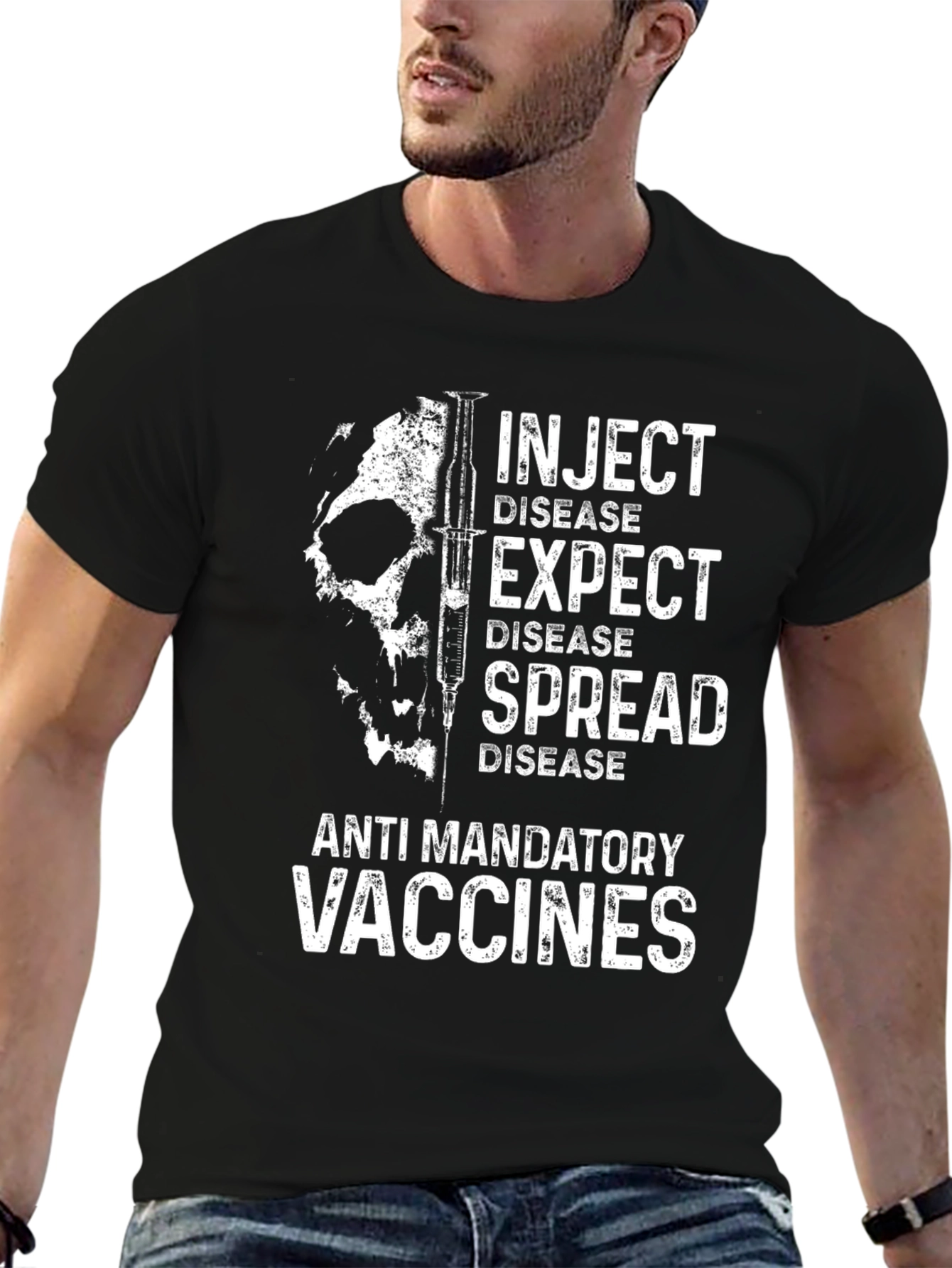 Anti-Vaccine Inject Disease T-Shirt