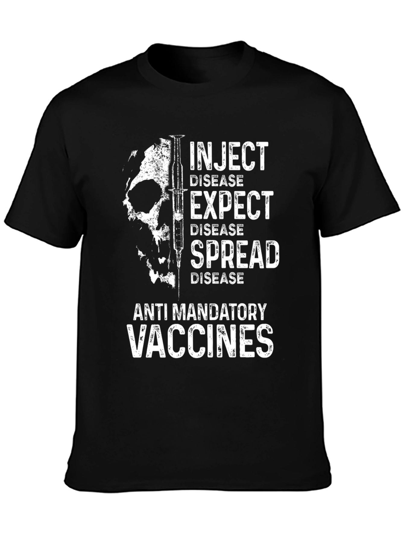 Anti-Vaccine Inject Disease T-Shirt