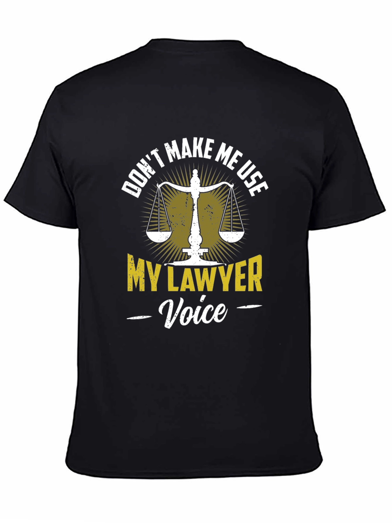 Funny Lawyer Voice Graphic T-Shirt