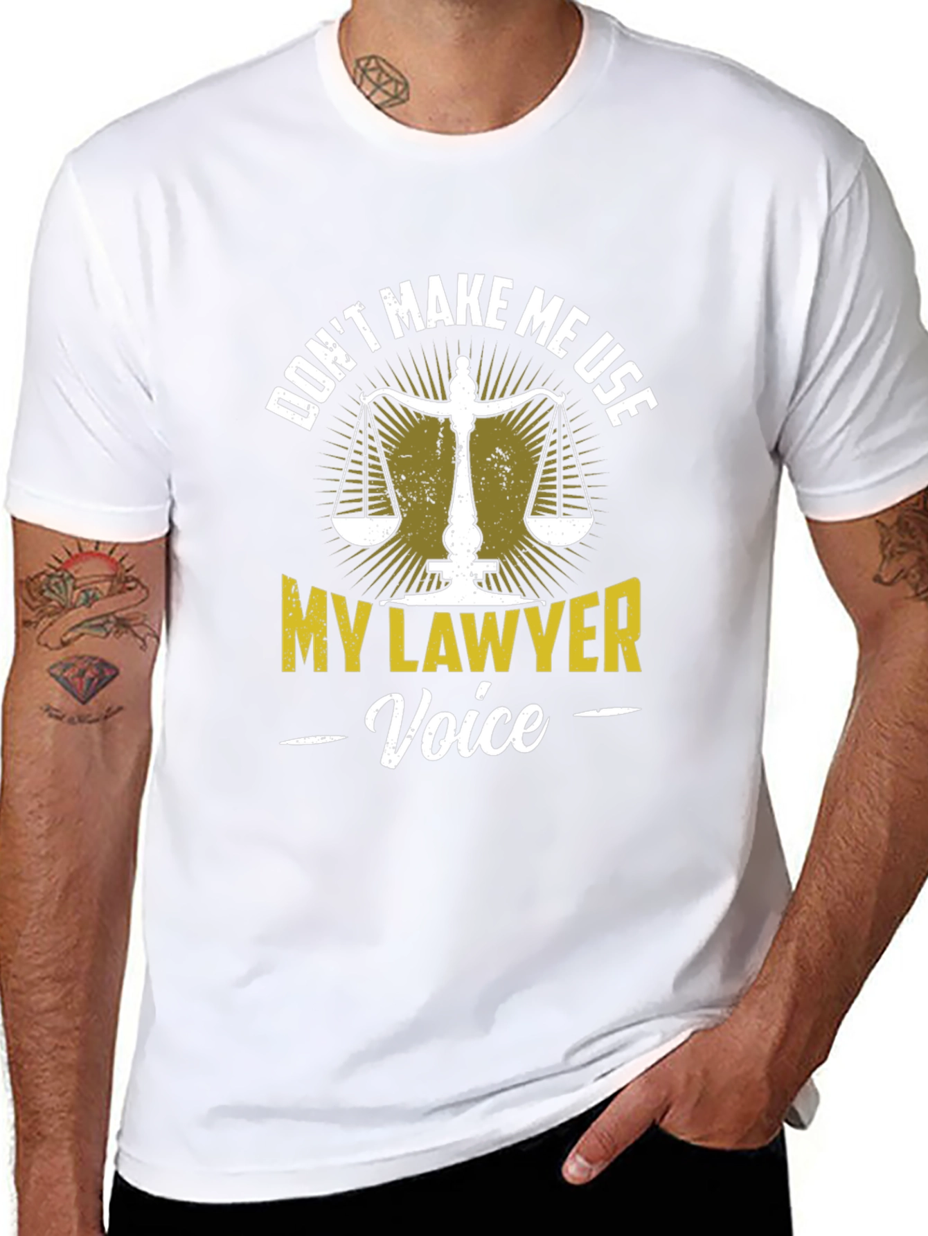 Funny Lawyer Voice Graphic T-Shirt