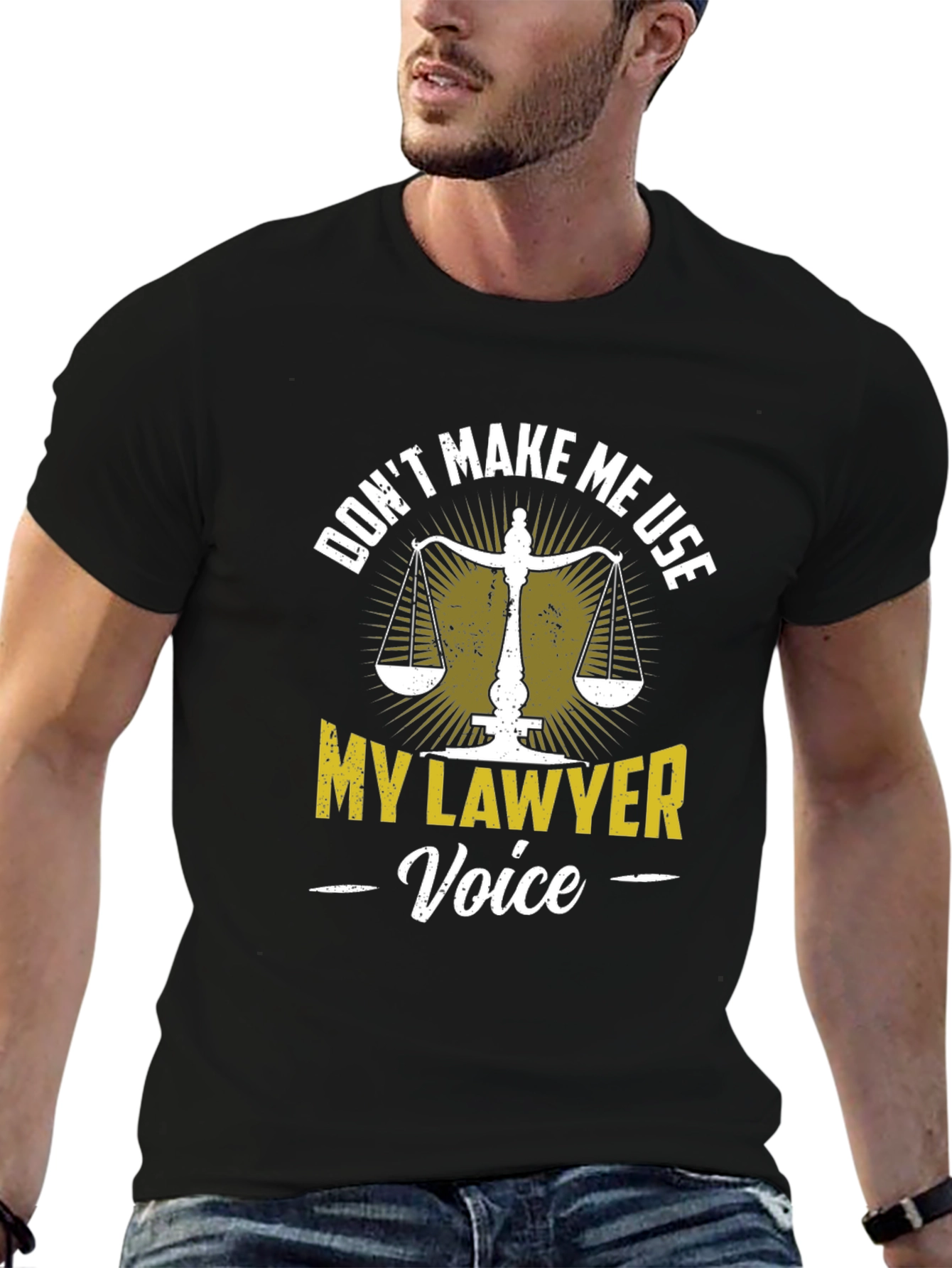 Funny Lawyer Voice Graphic T-Shirt