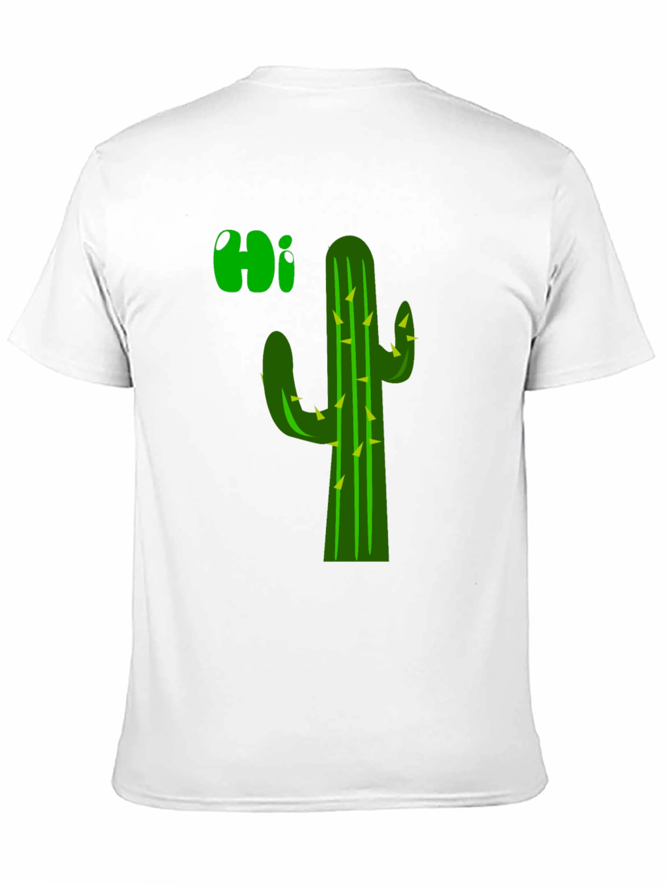 Cactus Hi T-Shirt - Black Graphic Tee
