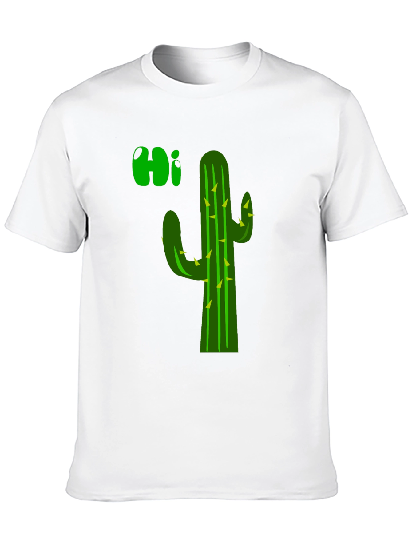 Cactus Hi T-Shirt - Black Graphic Tee