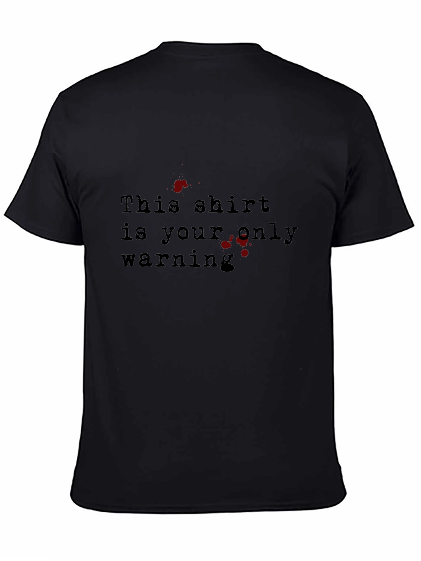 Warning Graphic T-Shirt - Mens Fashion