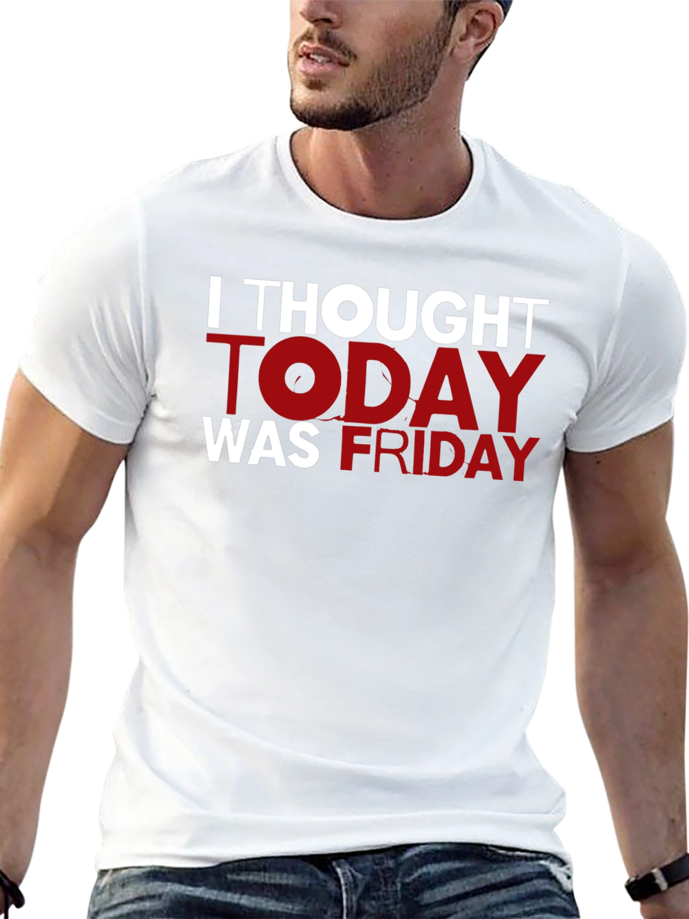 Funny I Thought Today Was Friday Black T-Shirt