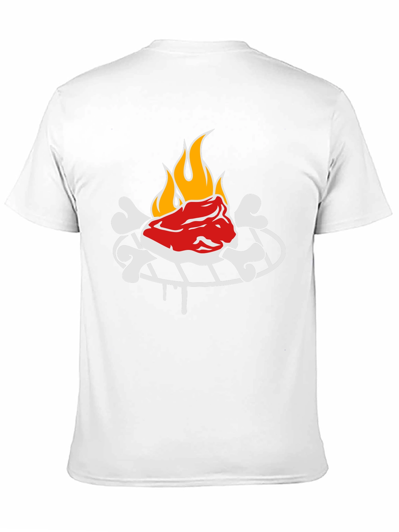 Funny Grilling Graphic Tee - Steak & Bones Design