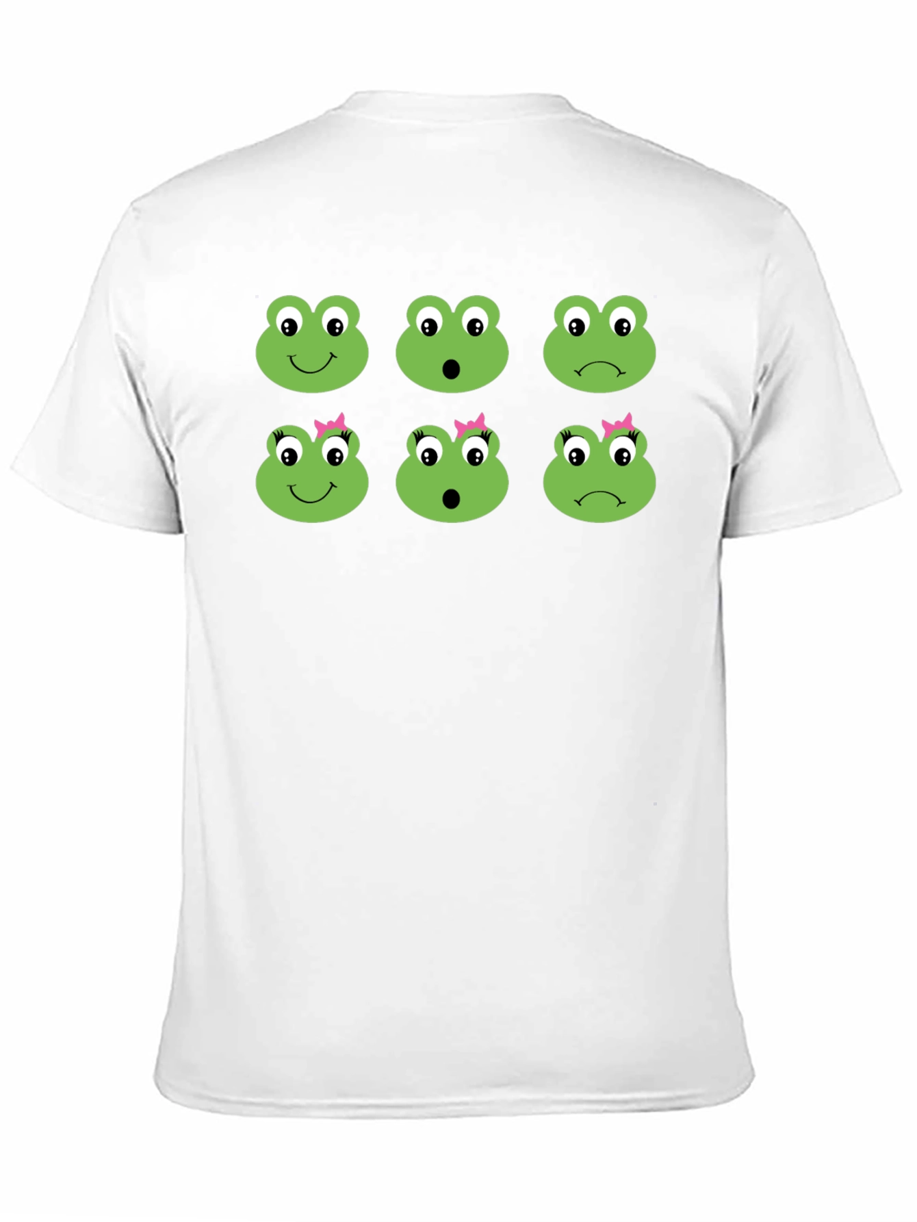 Frog Emotion Face T-Shirt - Unique Expression Tee