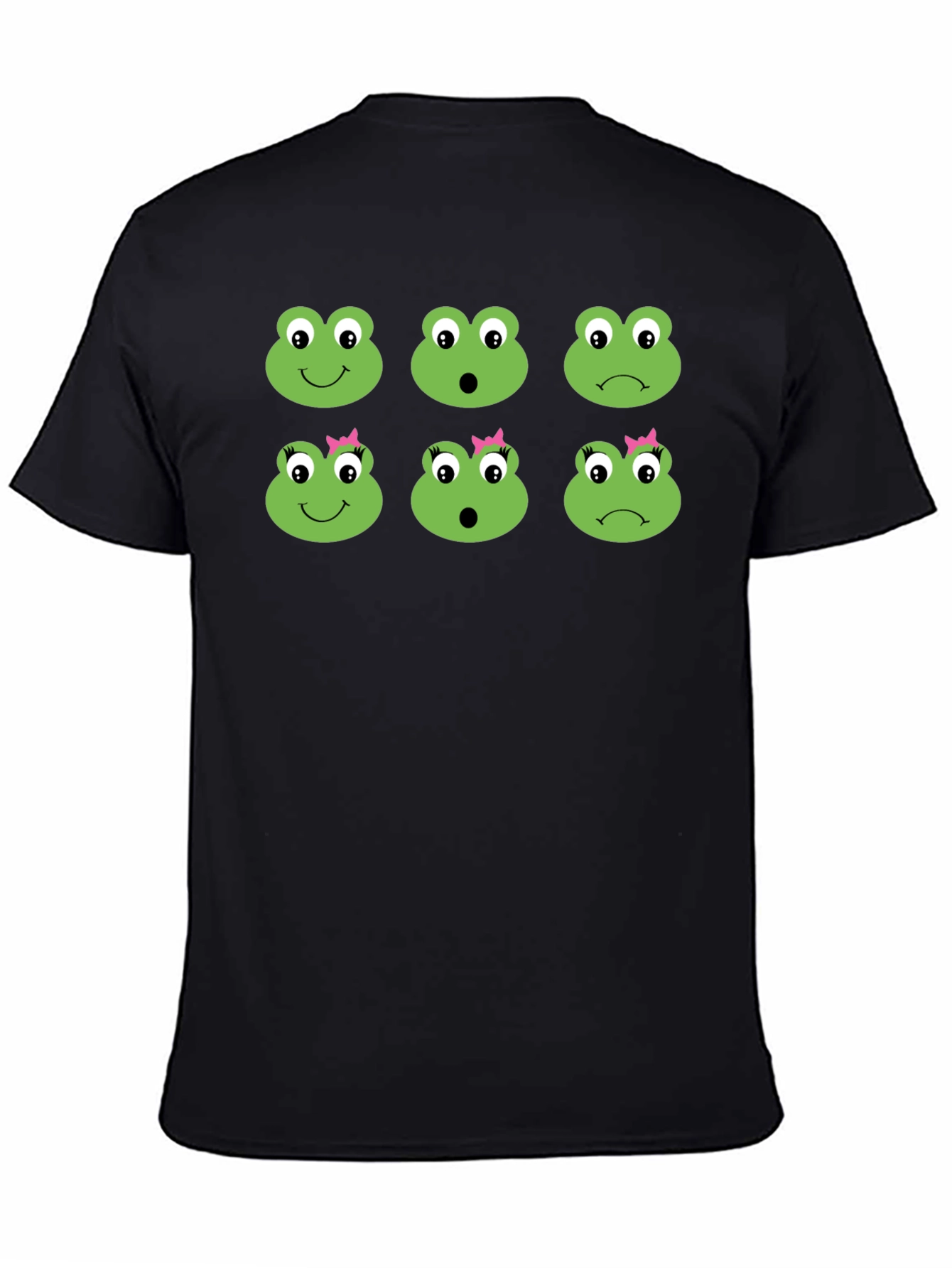 Frog Emotion Face T-Shirt - Unique Expression Tee