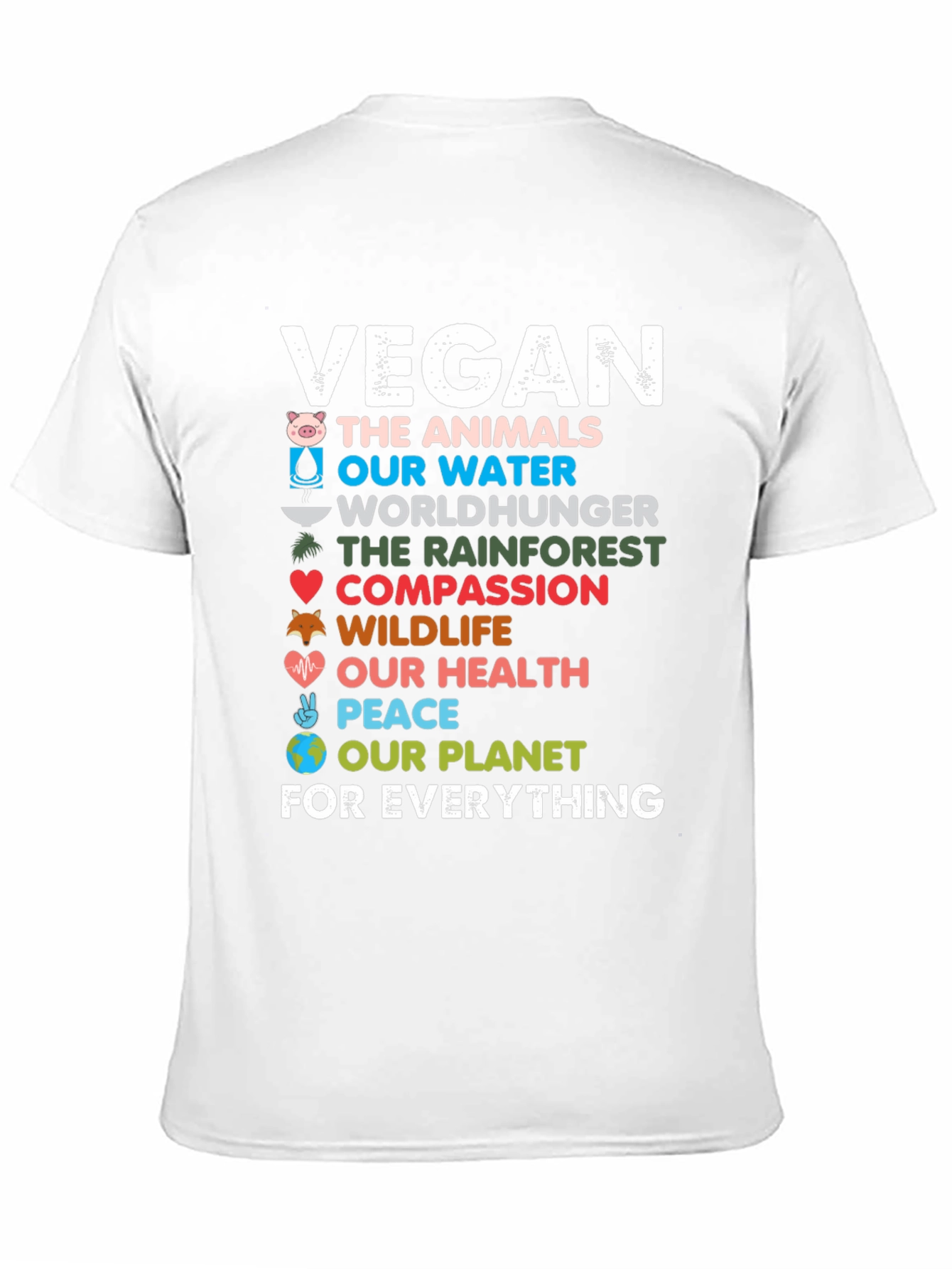 Vegan The Animals Black T-Shirt