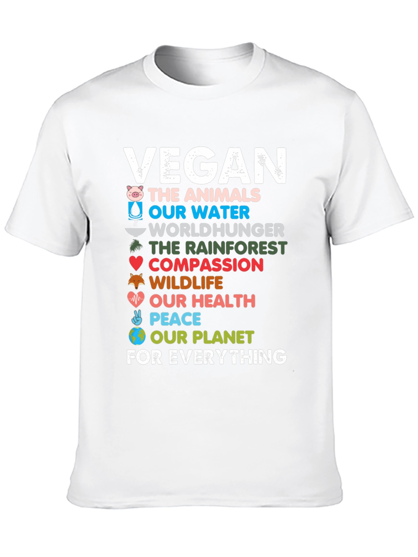 Vegan The Animals Black T-Shirt