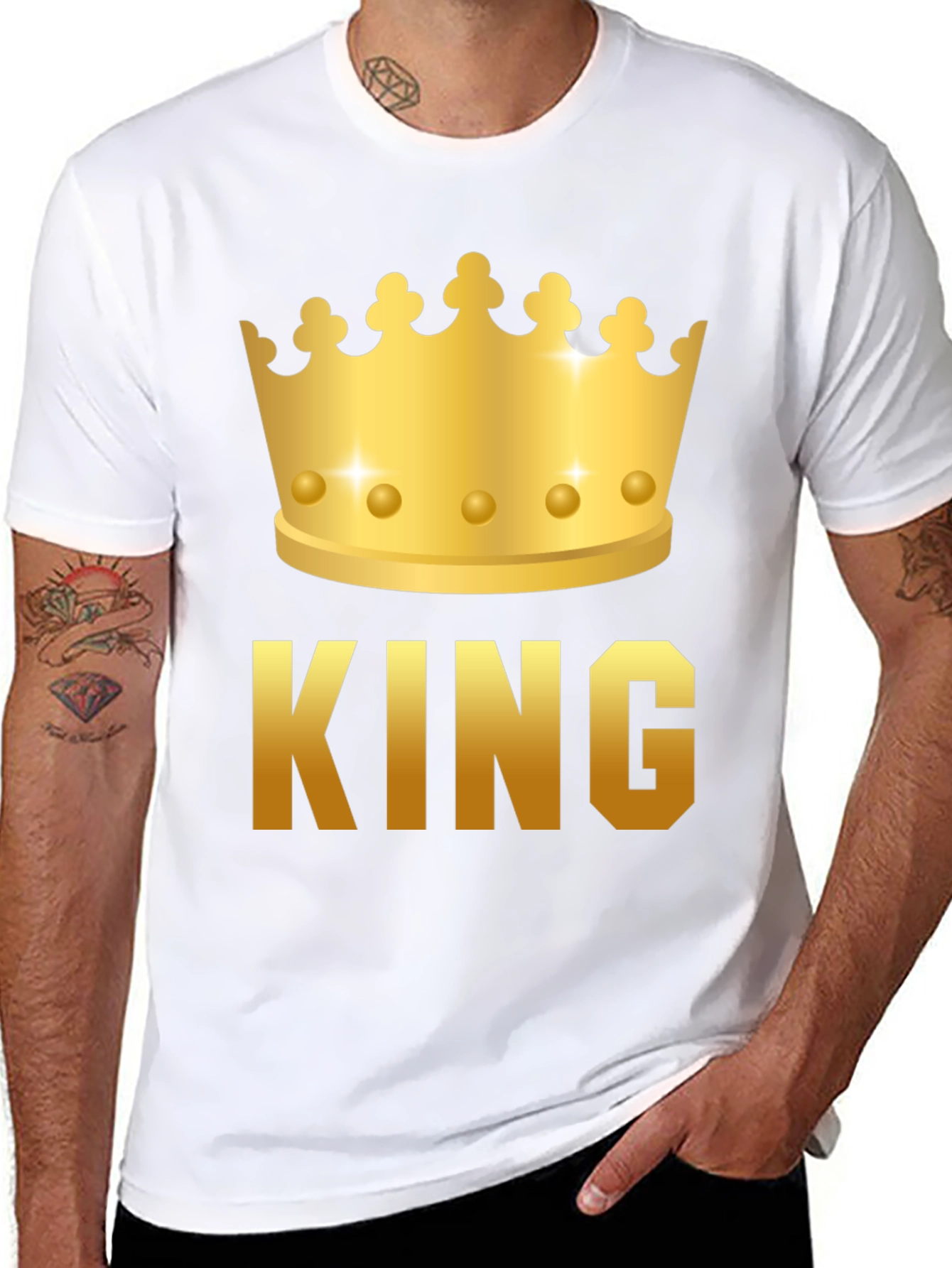 King Crown Graphic T-Shirt - Bold Statement Tee