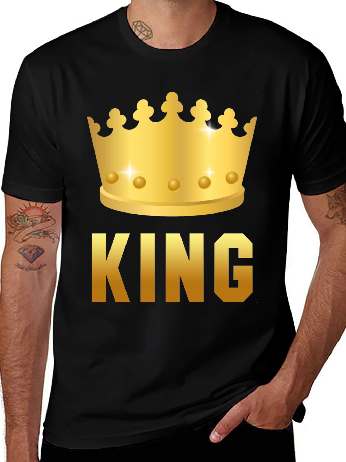 King Crown Graphic T-Shirt - Bold Statement Tee