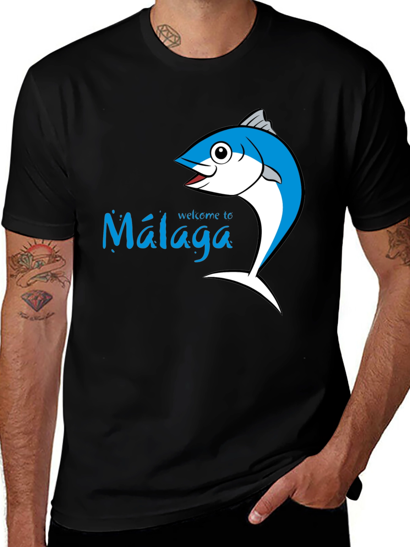Málaga Fish Graphic Tee