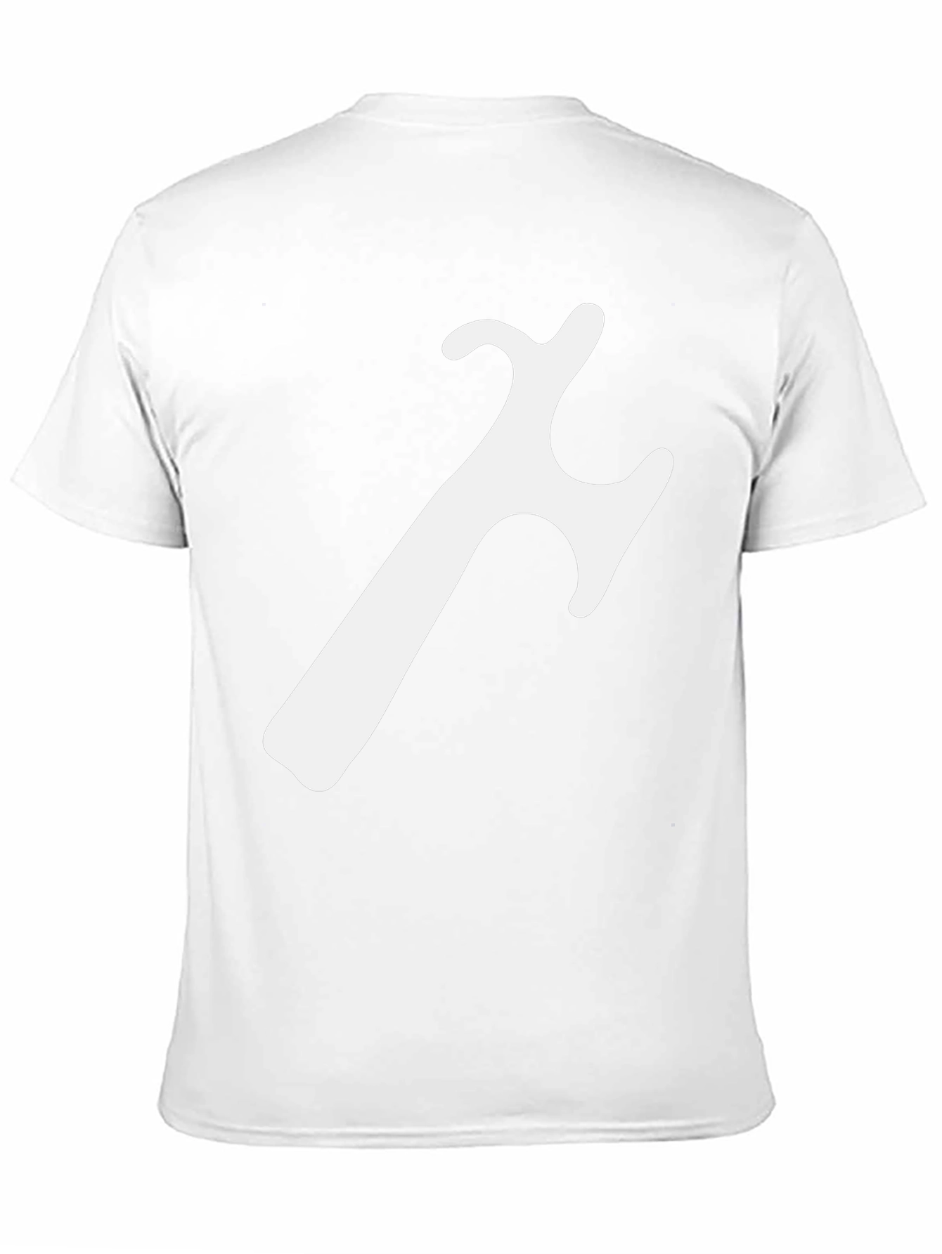 Modern Black T-Shirt with Abstract White Graphic