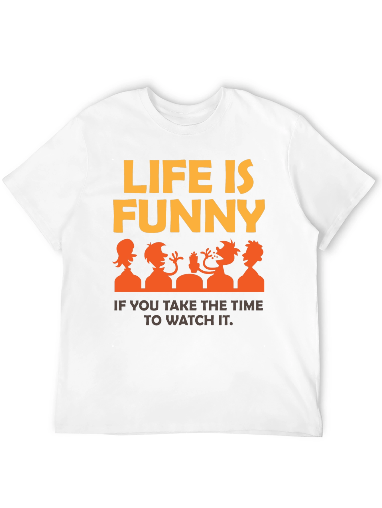 Funny Life Graphic Tee | Mens Black T-Shirt